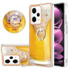 For Xiaomi Redmi Note 12 Pro 5G Global Electroplating Dual-side IMD Phone Case with Ring Holder(Draft Beer) - 1