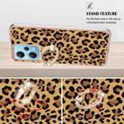 For Xiaomi Redmi Note 12 5G Global Electroplating Dual-side IMD Phone Case with Ring Holder(Leopard Print) - 3