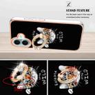 For iPhone 16 Electroplating Dual-side IMD Phone Case with Ring Holder(Natural Growth) - 3