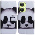 For OnePlus Nord CE 3 Lite/Nord N30 Coloured Drawing Flip Leather Phone Case(Panda) - 1