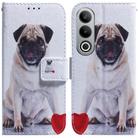 For OnePlus Nord CE4 5G Coloured Drawing Flip Leather Phone Case(Pug) - 1