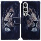 For OnePlus Nord CE4 5G Coloured Drawing Flip Leather Phone Case(Lion) - 1