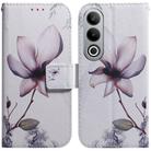 For OnePlus Nord CE4 5G Coloured Drawing Flip Leather Phone Case(Magnolia) - 1