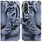 For OnePlus Ace 5 Ultra / Nord 5 5G Coloured Drawing Flip Leather Phone Case(Tiger) - 1