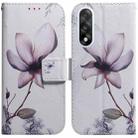 For OnePlus Ace 5 Ultra / Nord 5 5G Coloured Drawing Flip Leather Phone Case(Magnolia) - 1