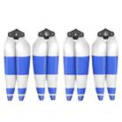 For DJI Air 3 Sunnylife 8747F Low Noise Quick-release Propellers, Style:2 Pairs Blue White - 1
