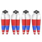 For DJI Air 3 Sunnylife 8747F Low Noise Quick-release Propellers, Style:2 Pairs Red Blue White - 1