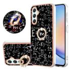 For Samsung Galaxy A24 / A25 5G Electroplating Dual-side IMD Phone Case with Ring Holder(Equation) - 1
