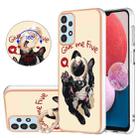 For Samsung Galaxy A23 5G / 4G Electroplating Dual-side IMD Phone Case with Ring Holder(Lucky Dog) - 1