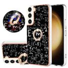 For Samsung Galaxy S23+ 5G Electroplating Dual-side IMD Phone Case with Ring Holder(Equation) - 1