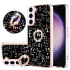 For Samsung Galaxy S23 5G Electroplating Dual-side IMD Phone Case with Ring Holder(Equation) - 1