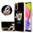 For Samsung Galaxy A03s US Version Electroplating Dual-side IMD Phone Case with Ring Holder(Natural Growth) - 1
