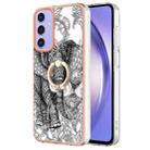 For Samsung Galaxy A15 5G Electroplating Dual-side IMD Phone Case with Ring Holder(Totem Elephant) - 1