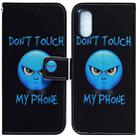 For Sony Xperia 5 V Coloured Drawing Flip Leather Phone Case(Anger) - 1