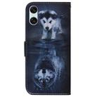 For Sony Xperia 10 VI Coloured Drawing Flip Leather Phone Case(Wolf and Dog) - 3