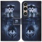 For Sony Xperia 1 VI Coloured Drawing Flip Leather Phone Case(Wolf and Dog) - 1