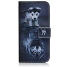 For Sony Xperia 1 VI Coloured Drawing Flip Leather Phone Case(Wolf and Dog) - 2