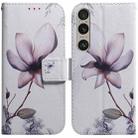 For Sony Xperia 1 VI Coloured Drawing Flip Leather Phone Case(Magnolia) - 1