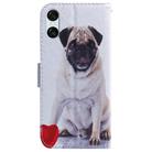 For Sony Xperia 5 VI Coloured Drawing Flip Leather Phone Case(Pug) - 3