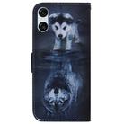 For Sony Xperia 5 VI Coloured Drawing Flip Leather Phone Case(Wolf and Dog) - 3