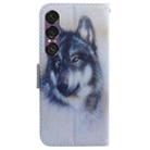 For Sony Xperia 1 VII Coloured Drawing Flip Leather Phone Case(White Wolf) - 3