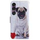 For Sony Xperia 1 VII Coloured Drawing Flip Leather Phone Case(Pug) - 3