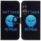 For Sony Xperia 1 VII Coloured Drawing Flip Leather Phone Case(Anger) - 1