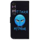 For Sony Xperia 1 VII Coloured Drawing Flip Leather Phone Case(Anger) - 3