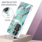 For Samsung Galaxy S25 Ultra 5G Electroplating Splicing Marble TPU Phone Case(Blue) - 3