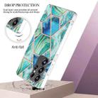 For Samsung Galaxy S25 Ultra 5G Electroplating Splicing Marble TPU Phone Case(Green) - 3