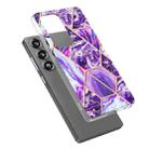 For Samsung Galaxy S25 Ultra 5G Electroplating Splicing Marble TPU Phone Case(Dark Purple) - 2