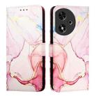 For Honor Play 50 PT003 Marble Pattern Flip Leather Phone Case(Rose Gold) - 2