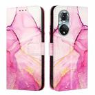 For Honor 50 Pro / Huawei nova 9 Pro PT003 Marble Pattern Flip Leather Phone Case(Pink Purple Gold) - 2