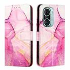 For Honor 60 Pro PT003 Marble Pattern Flip Leather Phone Case(Pink Purple Gold) - 2