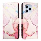 For Honor 60 SE PT003 Marble Pattern Flip Leather Phone Case(Rose Gold) - 2