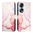 For Honor 70 PT003 Marble Pattern Flip Leather Phone Case(Rose Gold) - 2