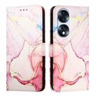 For Honor 70 Pro PT003 Marble Pattern Flip Leather Phone Case(Rose Gold) - 2