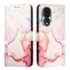 For Honor 80 PT003 Marble Pattern Flip Leather Phone Case(Rose Gold) - 2