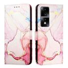 For Honor 80 GT PT003 Marble Pattern Flip Leather Phone Case(Rose Gold) - 2