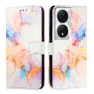 For Honor 90 Smart / X7b / Play 50 Plus PT003 Marble Pattern Flip Leather Phone Case(Marble White) - 2