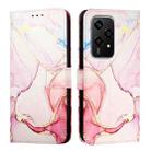 For Honor 200 Lite Global PT003 Marble Pattern Flip Leather Phone Case(Rose Gold) - 2