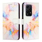 For Honor 200 Lite Global PT003 Marble Pattern Flip Leather Phone Case(Marble White) - 2