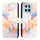 For Honor X8 5G / X6 4G / 70 Lite / X6s / X8a PT003 Marble Pattern Flip Leather Phone Case(Marble White) - 2