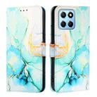 For Honor X8 5G / X6 4G / 70 Lite / X6s / X8a PT003 Marble Pattern Flip Leather Phone Case(Green) - 2