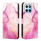 For Honor X8 5G / X6 4G / 70 Lite / X6s / X8a PT003 Marble Pattern Flip Leather Phone Case(Pink Purple Gold) - 2