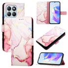 For Honor X8b PT003 Marble Pattern Flip Leather Phone Case(Rose Gold) - 1