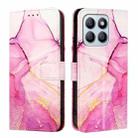 For Honor X8b PT003 Marble Pattern Flip Leather Phone Case(Pink Purple Gold) - 2