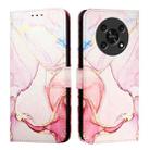 For Honor X30 5G / X9 4G / X9 5G PT003 Marble Pattern Flip Leather Phone Case(Rose Gold) - 2