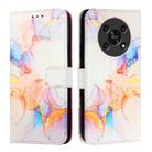 For Honor X30 5G / X9 4G / X9 5G PT003 Marble Pattern Flip Leather Phone Case(Marble White) - 2