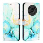 For Honor X30 5G / X9 4G / X9 5G PT003 Marble Pattern Flip Leather Phone Case(Green) - 2